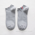 knit fabrics ankle length low cut cotton socks